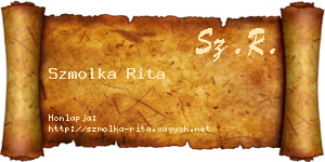 Szmolka Rita névjegykártya